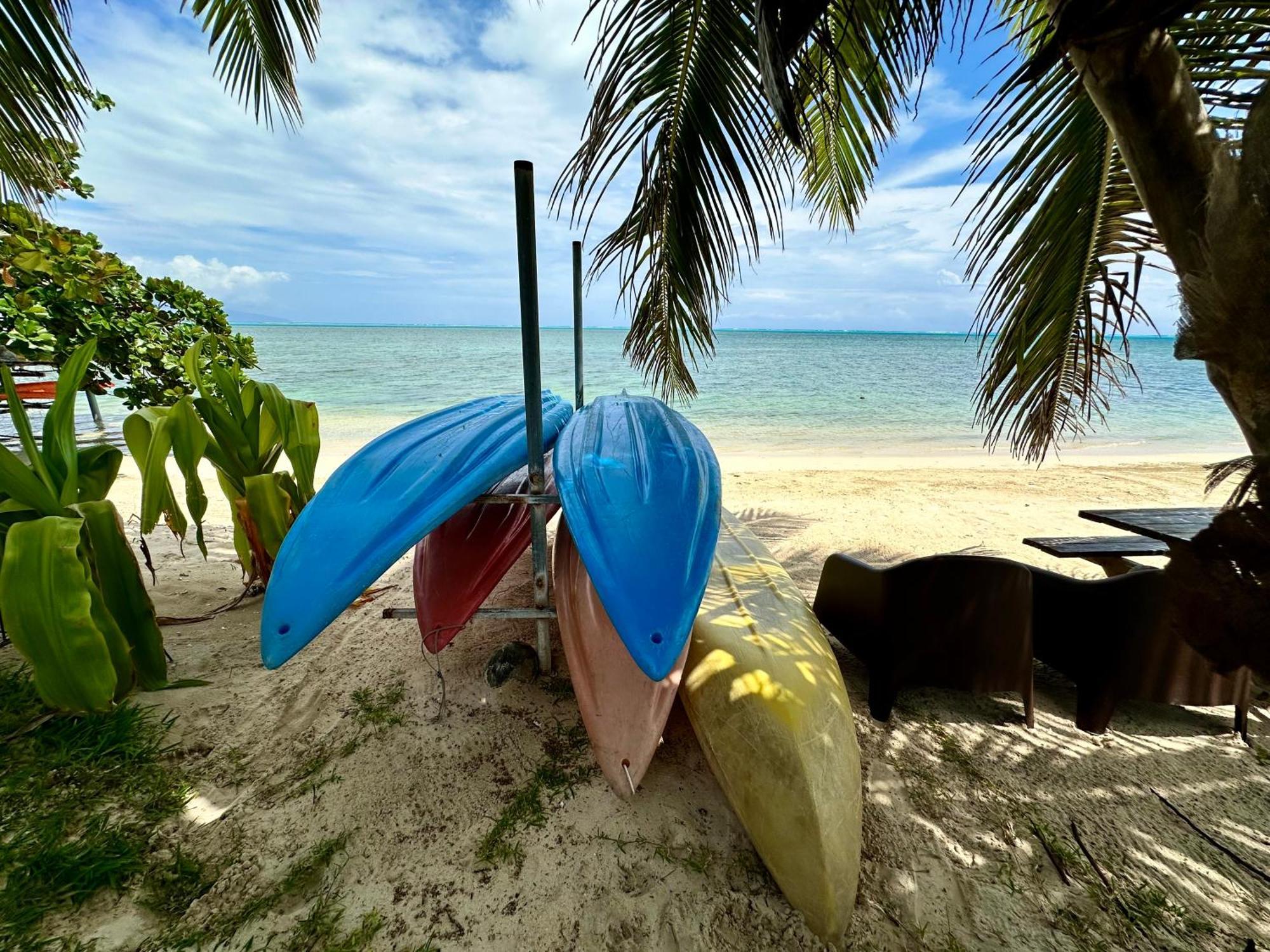 Fare Miti Access Private White Sand Beach Villa Moorea Exterior photo