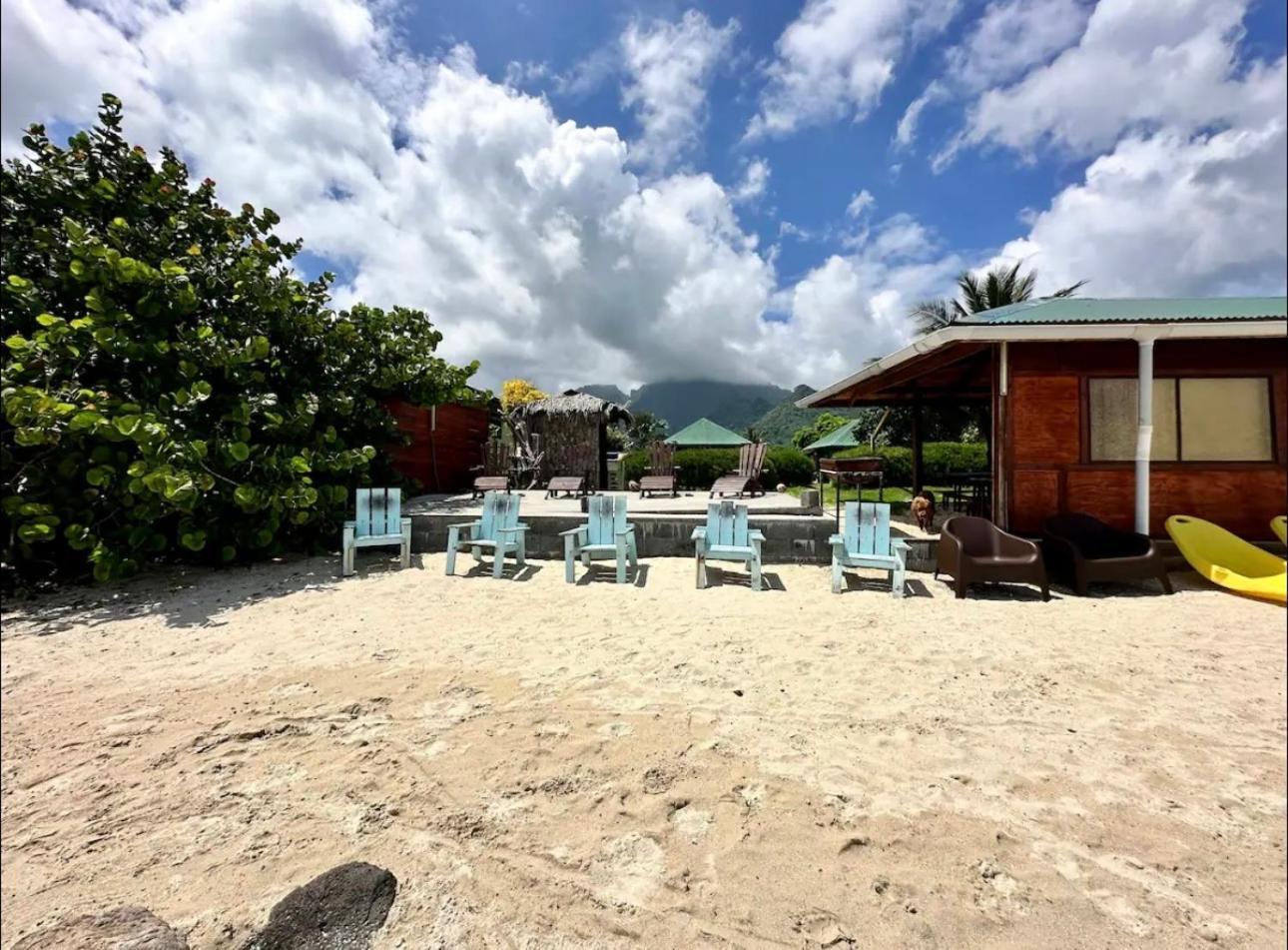 Fare Miti Access Private White Sand Beach Villa Moorea Exterior photo